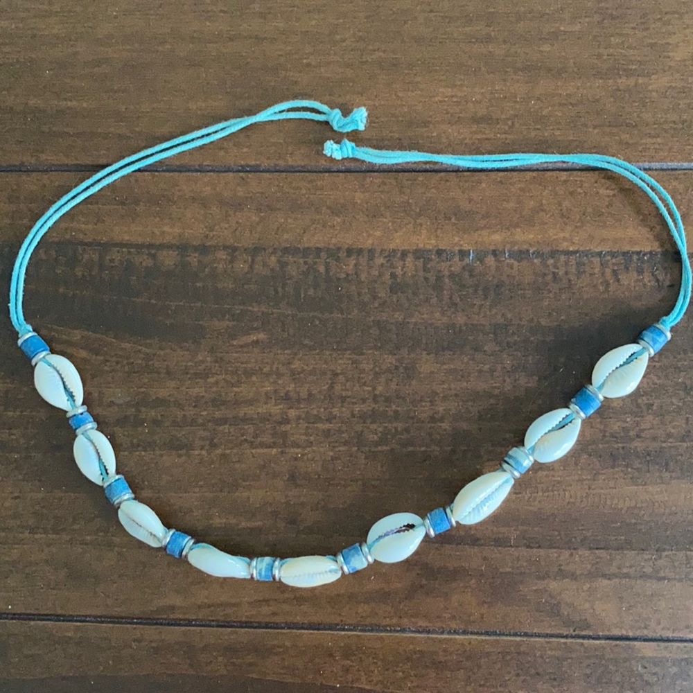 Shell and bead necklace